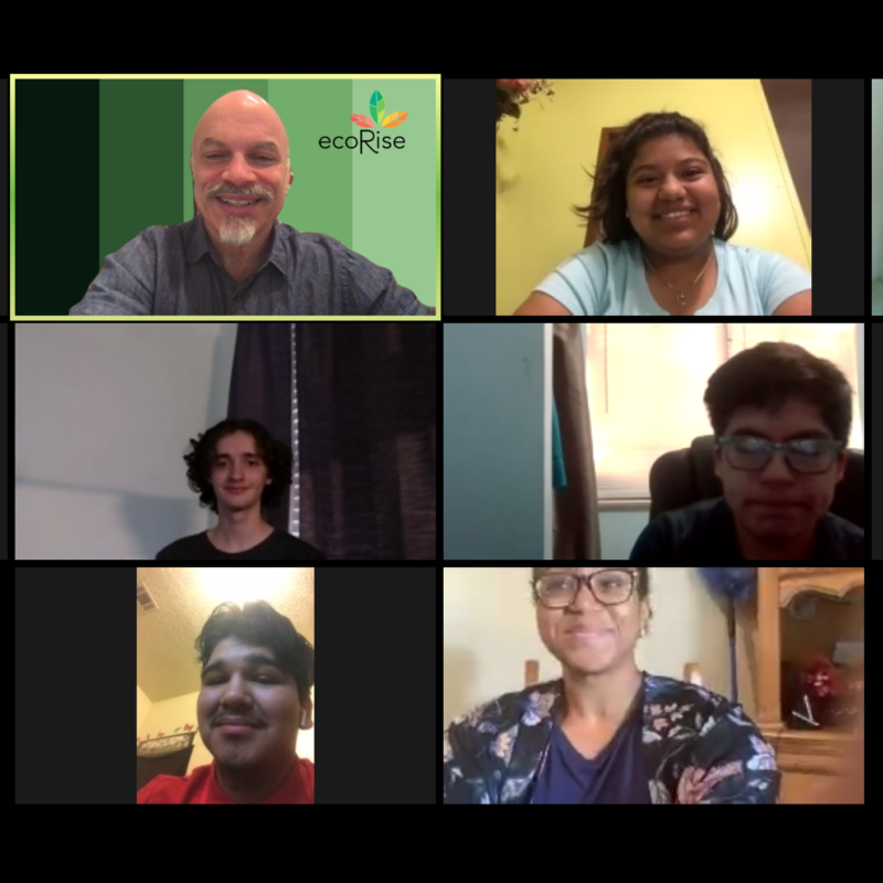 summer 2020 green building interns with gamal and alexis from ecorise and austin ISD