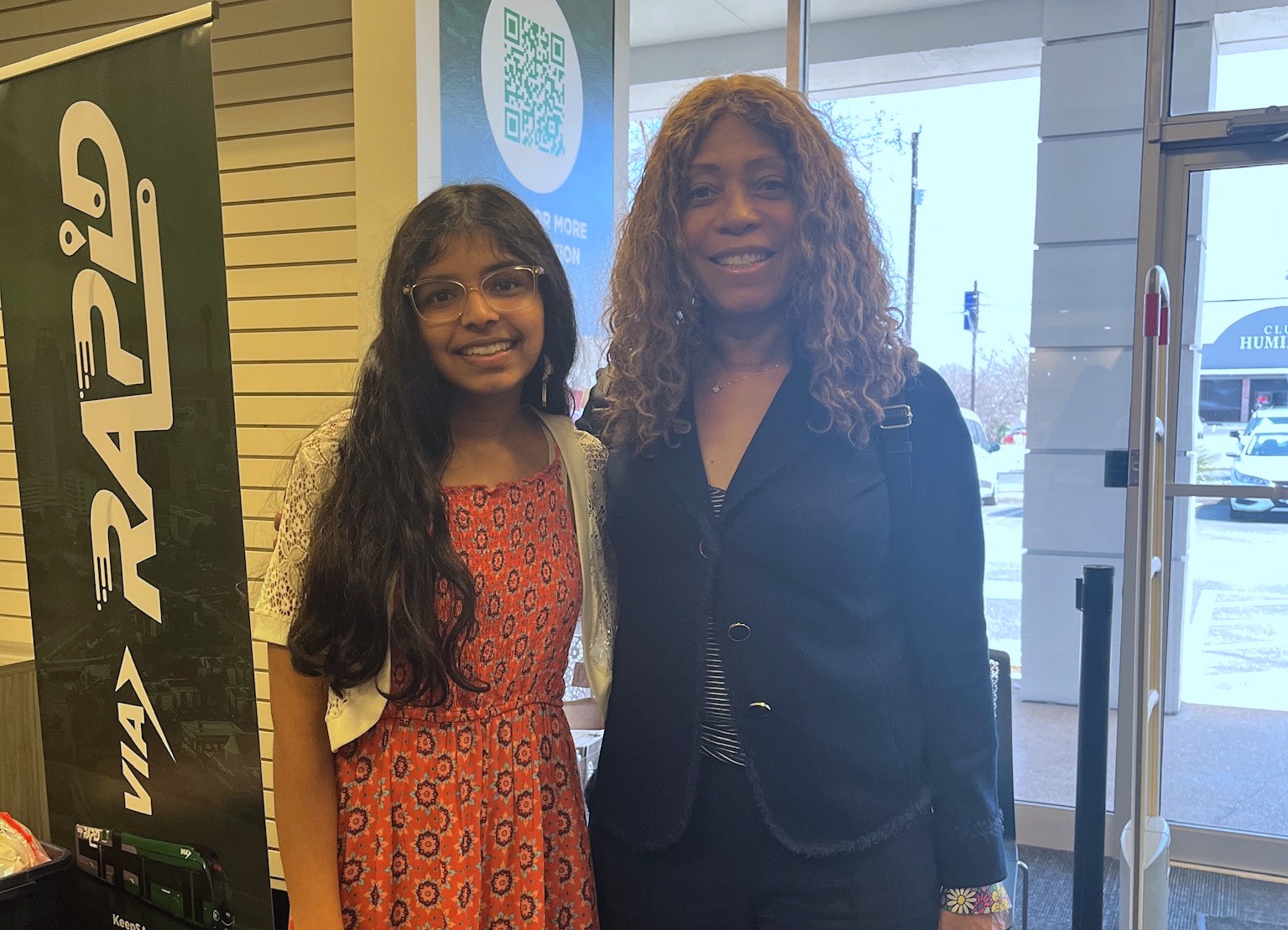 Saanvi speaking with Felicia Madison from ReWorksSA